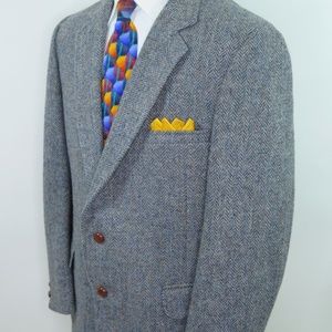 Harris Tweed Blazer - Herringbone Men's 42R